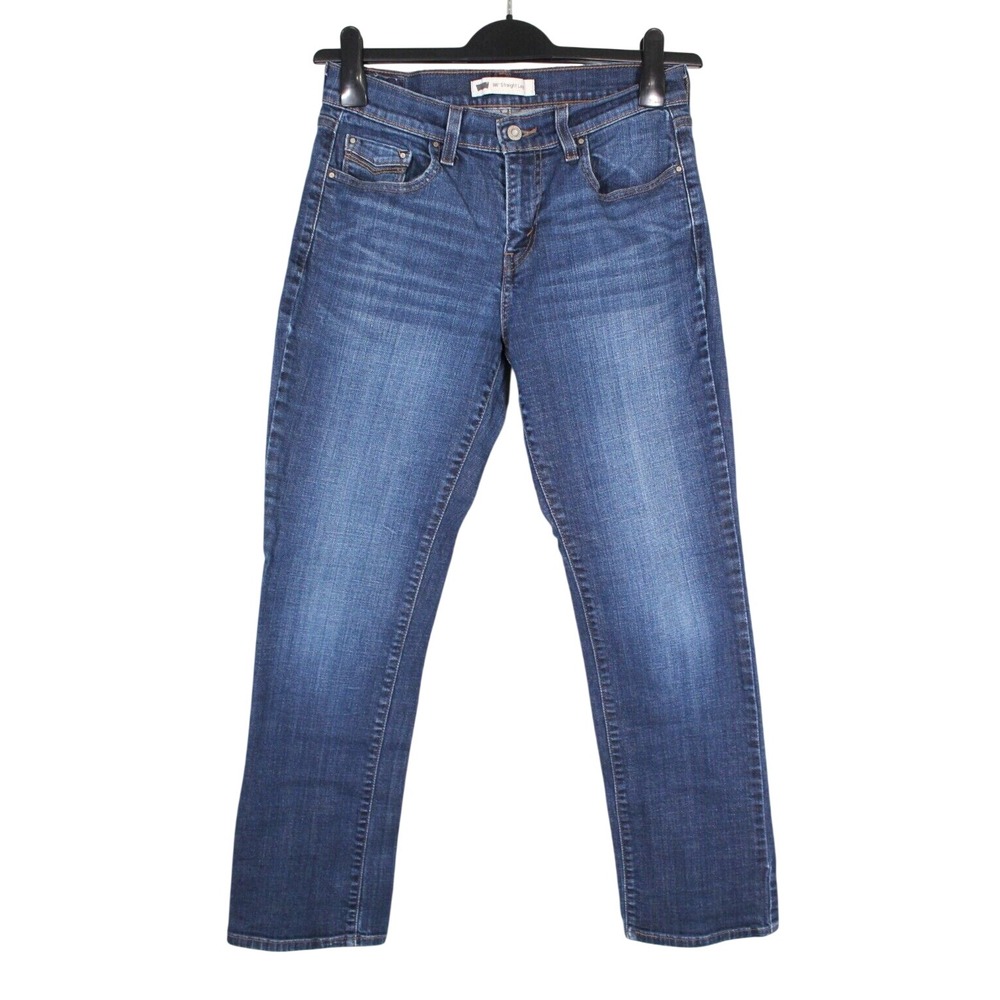 LEVI'S 505 Women's STRAIGHT LEG 5-Pocket MID-RISE Classic Denim Jeans Sz 28